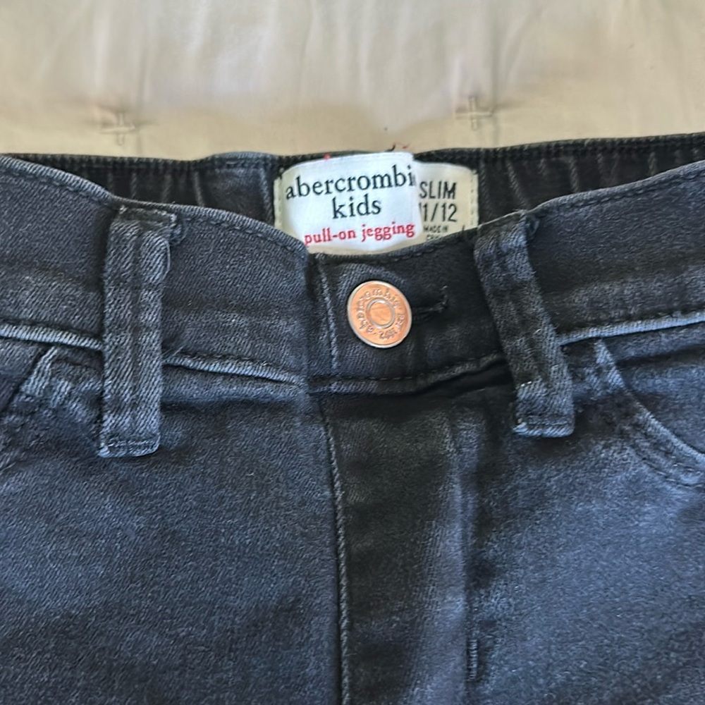 Abercrombie Girls Slim 11/12 Black jeans